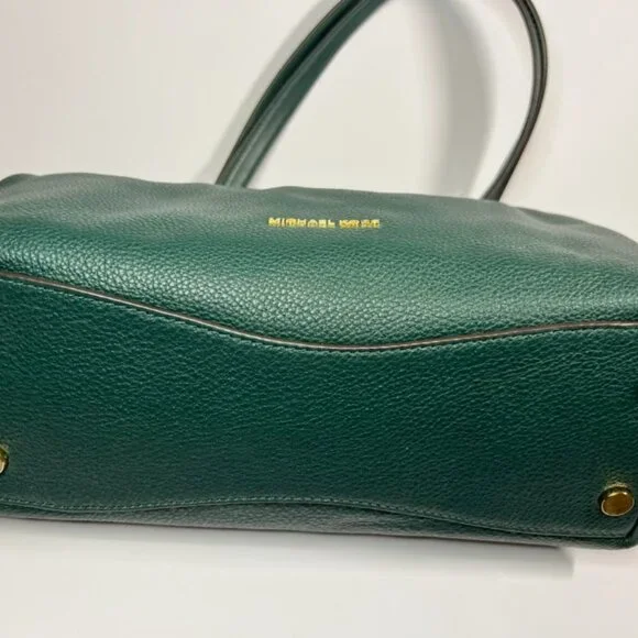 Michael Kors NWT Raven Leather Tote Forest Green - Picture 8 of 8